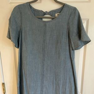 Madewell chambray shift dress